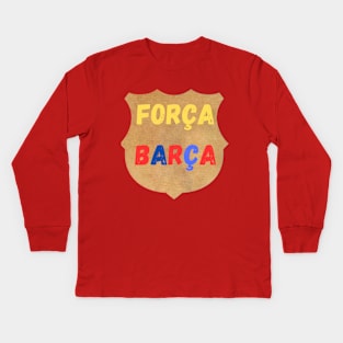 t-shirt FORÇA BARÇA Kids Long Sleeve T-Shirt